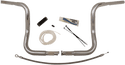 Fat Baggers, Inc. 909412 1-1/4in. EZ Install Handlebar Kit with Round Top Handlebars - Chrome - sxspowersports