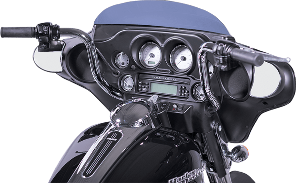 Fat Baggers, Inc. 909412 1-1/4in. EZ Install Handlebar Kit with Round Top Handlebars - Chrome - sxspowersports