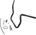 Fat Baggers, Inc. 909412-B 1-1/4in. EZ Install Handlebar Kit with Round Top Handlebars - Gloss Black - sxspowersports