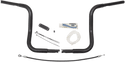 Fat Baggers, Inc. 909412-B 1-1/4in. EZ Install Handlebar Kit with Round Top Handlebars - Gloss Black - sxspowersports