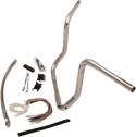 Fat Baggers, Inc. 909414 1-1/4in. EZ Install Handlebar Kit with Round Top Handlebars - Chrome - sxspowersports