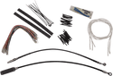 Fat Baggers, Inc. 909414-B 1-1/4in. EZ Install Handlebar Kit with Round Top Handlebars - Gloss Black - sxspowersports