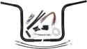 Fat Baggers, Inc. 909414-B 1-1/4in. EZ Install Handlebar Kit with Round Top Handlebars - Gloss Black - sxspowersports