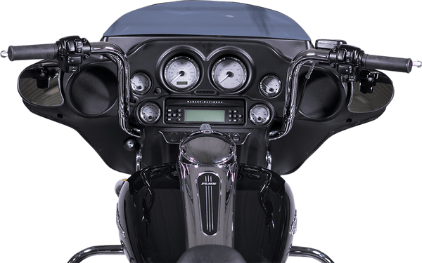 Fat Baggers, Inc. 909512 1-1/4in. EZ Install Handlebar Kit with Round Top Handlebars - Chrome - sxspowersports