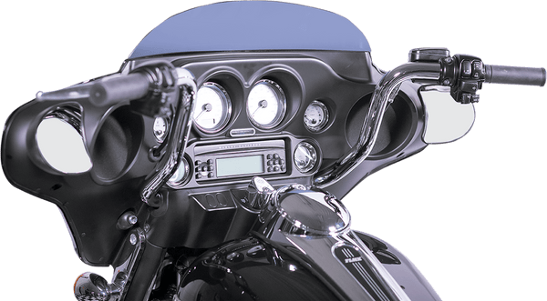 Fat Baggers, Inc. 909512 1-1/4in. EZ Install Handlebar Kit with Round Top Handlebars - Chrome - sxspowersports