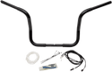 Fat Baggers, Inc. 909512-B 1-1/4in. EZ Install Handlebar Kit with Round Top Handlebars - Gloss Black - sxspowersports