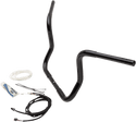 Fat Baggers, Inc. 909512-B 1-1/4in. EZ Install Handlebar Kit with Round Top Handlebars - Gloss Black - sxspowersports