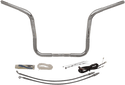 Fat Baggers, Inc. 909514 1-1/4in. EZ Install Handlebar Kit with Round Top Handlebars - Chrome - sxspowersports