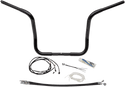 Fat Baggers, Inc. 909514-B 1-1/4in. EZ Install Handlebar Kit with Round Top Handlebars - Gloss Black - sxspowersports