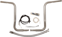 Fat Baggers, Inc. 909516 1-1/4in. EZ Install Handlebar Kit with Round Top Handlebars - Chrome - sxspowersports