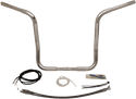 Fat Baggers, Inc. 909516 1-1/4in. EZ Install Handlebar Kit with Round Top Handlebars - Chrome - sxspowersports