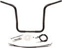 Fat Baggers, Inc. 909516-B 1-1/4in. EZ Install Handlebar Kit with Round Top Handlebars - Gloss Black - sxspowersports
