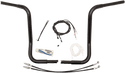 Fat Baggers, Inc. 909516-B 1-1/4in. EZ Install Handlebar Kit with Round Top Handlebars - Gloss Black - sxspowersports
