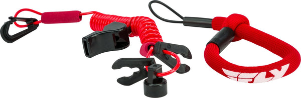 FLY RACING FUJL-2389-RED Ultra Cord Floating Tethercord/Lanyard - sxspowersports