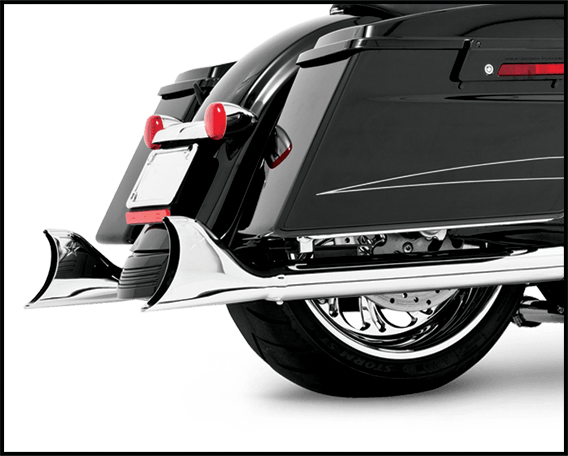 Freedom Performance HD00022 Sharktail 2 1/8in. Slip-On - 32in. - Chrome - sxspowersports