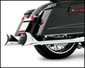 Freedom Performance HD00022 Sharktail 2 1/8in. Slip-On - 32in. - Chrome - sxspowersports