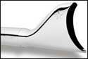 Freedom Performance HD00022 Sharktail 2 1/8in. Slip-On - 32in. - Chrome - sxspowersports
