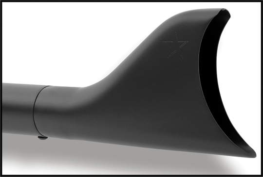 Freedom Performance HD00132 Sharktail 2 1/8in. Slip-On - 32in. - Black - sxspowersports