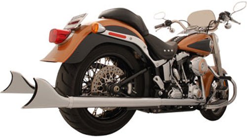 Freedom Performance HD00202 Sharktail Signature True Dual Exhaust System - 32in. Chrome Muffler - Chrome Tips - sxspowersports