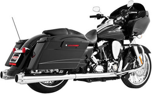 Freedom Performance HD00260 4.5in. American Outlaw Slip-Ons - Chrome/Chrome Tips - sxspowersports