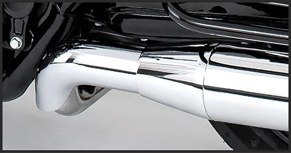 Freedom Performance HD00371 Right Side Tuck & Under True Dual Headers - Chrome - sxspowersports