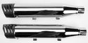 Freedom Performance HD00390 3 1/4in. Racing Slip-Ons - Chrome/Black Tips - sxspowersports