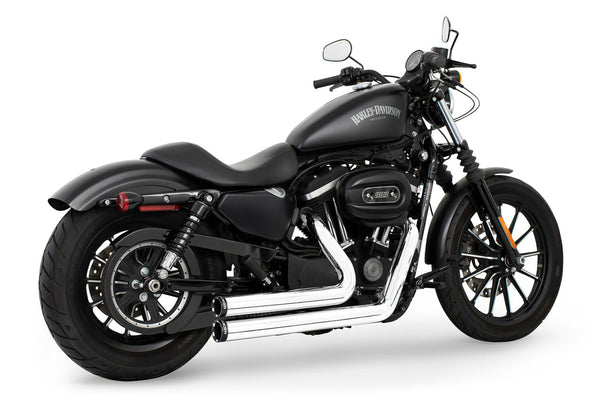 Freedom Performance HD00400 Independence Shorty Exhaust System - Chrome/Black Tips - sxspowersports