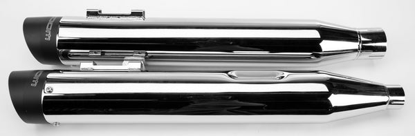 Freedom Performance HD00614 4in. Liberty Slip-Ons - Chrome/Black Tips - sxspowersports