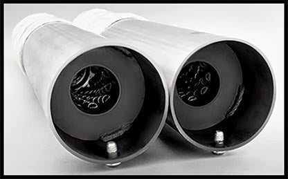 Freedom Performance HD00617 4in. Eagle Slip-Ons - Chrome/Chrome Tips - sxspowersports