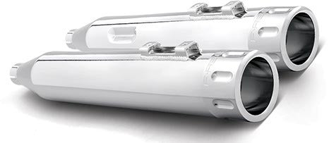 Freedom Performance HD00617 4in. Eagle Slip-Ons - Chrome/Chrome Tips - sxspowersports