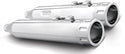 Freedom Performance HD00617 4in. Eagle Slip-Ons - Chrome/Chrome Tips - sxspowersports