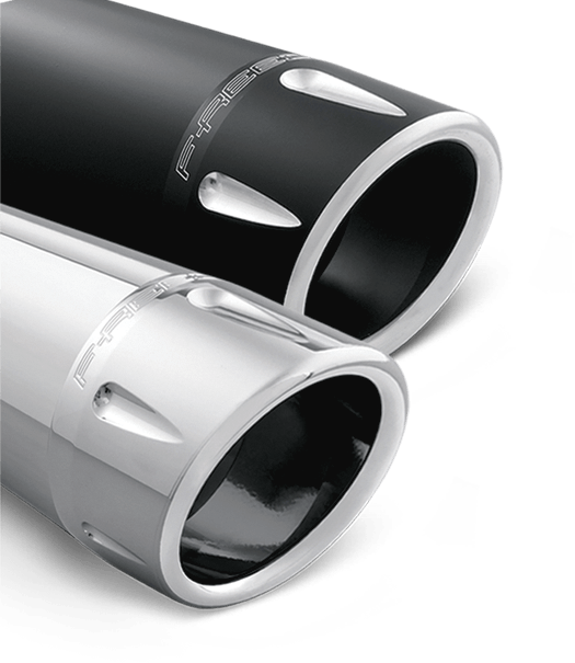 Freedom Performance HD00627 4.5in. Combat Slip-Ons - Chrome/Chrome Tips - sxspowersports