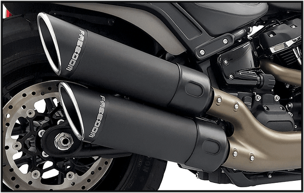 Freedom Performance HD00720 M8 Fatbob Slip-On - Black - sxspowersports