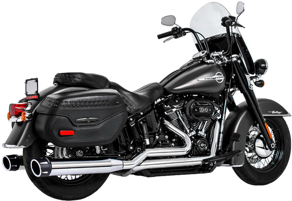 Freedom Performance HD00804 Combat Duals - Chrome w/ Black Tip - sxspowersports