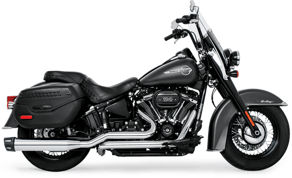 Freedom Performance HD00804 Combat Duals - Chrome w/ Black Tip - sxspowersports