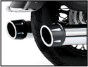 Freedom Performance HD00804 Combat Duals - Chrome w/ Black Tip - sxspowersports
