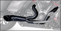 Freedom Performance HD00848 2 Into 1 Turn-Out Exhaust System - Black/Black Sculpted Tip - sxspowersports