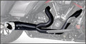 Freedom Performance HD00848 2 Into 1 Turn-Out Exhaust System - Black/Black Sculpted Tip - sxspowersports