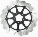 Galfer Brakes DF680CWS-B Front Brake Wave Rotor - 12.5in. - Full Floating with Black Aluminum Carrier - sxspowersports