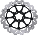 Galfer Brakes DF680CWS-C Front Brake Wave Rotor - 12.5iin. - Full Floating with Chrome Aluminum Carrier - sxspowersports