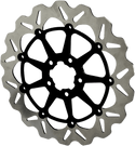 Galfer Brakes DF680CWSS-B Front Brake Wave Rotor - 13in. - Full Floating with Black Aluminum Carrier - sxspowersports