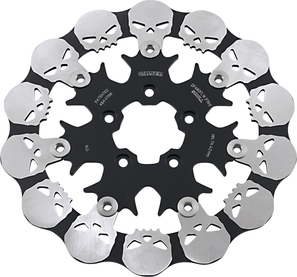 Galfer Brakes DF680FRH Floating Skull Rotor with Black Carrier - sxspowersports