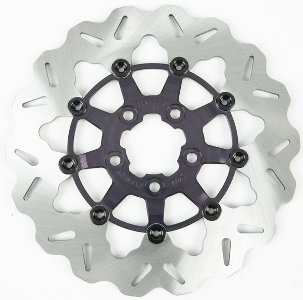 Galfer Brakes DF681CWS Floating Wave Rotor - Full Floating with Black Carrier - sxspowersports
