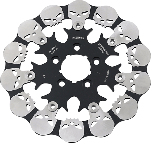 Galfer Brakes DF681FRH Floating Skull Rotor - Stainless - sxspowersports