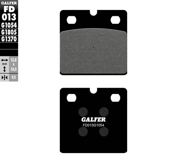 GALFER FD013G1054 Semi-Metallic Brake Pads - sxspowersports