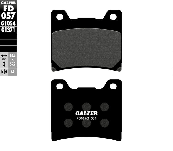 GALFER FD057G1054 Semi-Metallic Brake Pads - sxspowersports