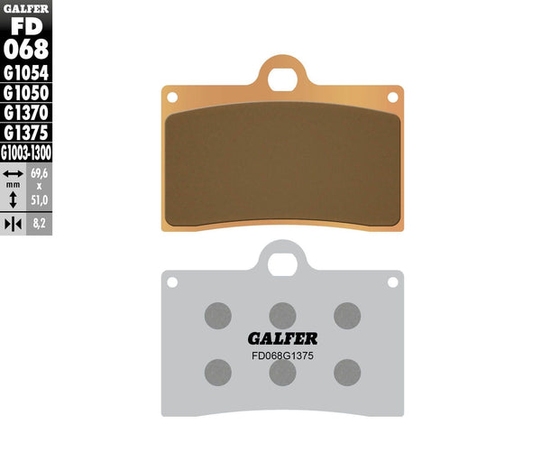 GALFER FD068G1375 HH Sintered Brake Pads - sxspowersports