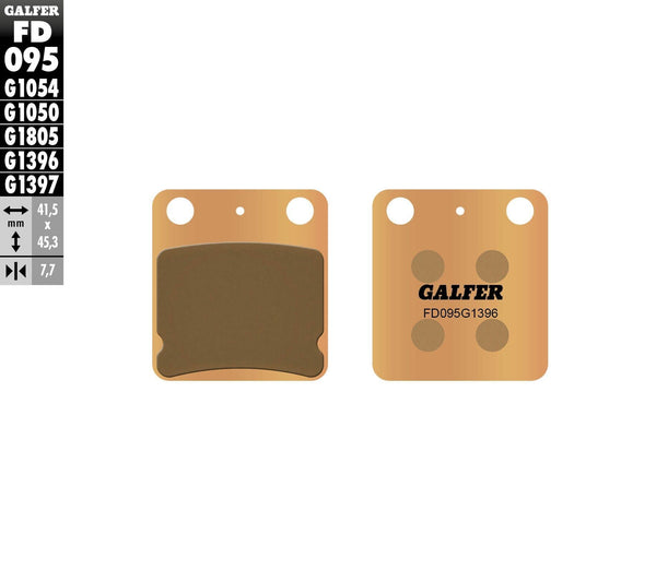 GALFER FD095G1396 HH Sintered Brake Pads - sxspowersports