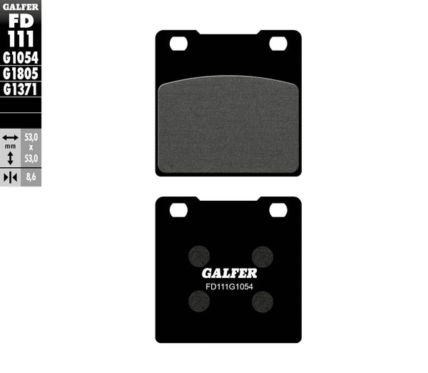GALFER FD111G1054 Semi-Metallic Brake Pads - sxspowersports