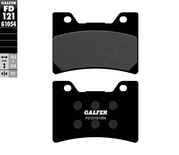 GALFER FD121G1054 Semi-Metallic Brake Pads - sxspowersports